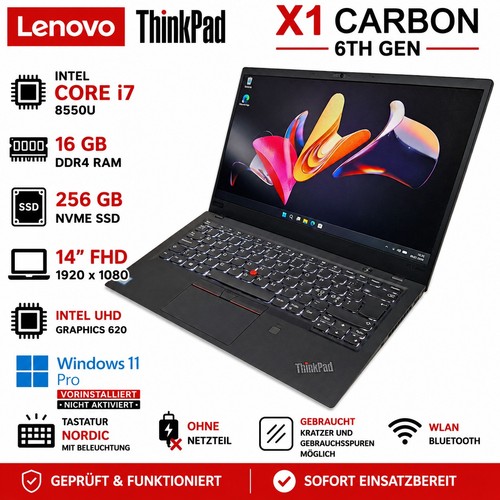 Lenovo thinkpad carbon - carbon, 6th